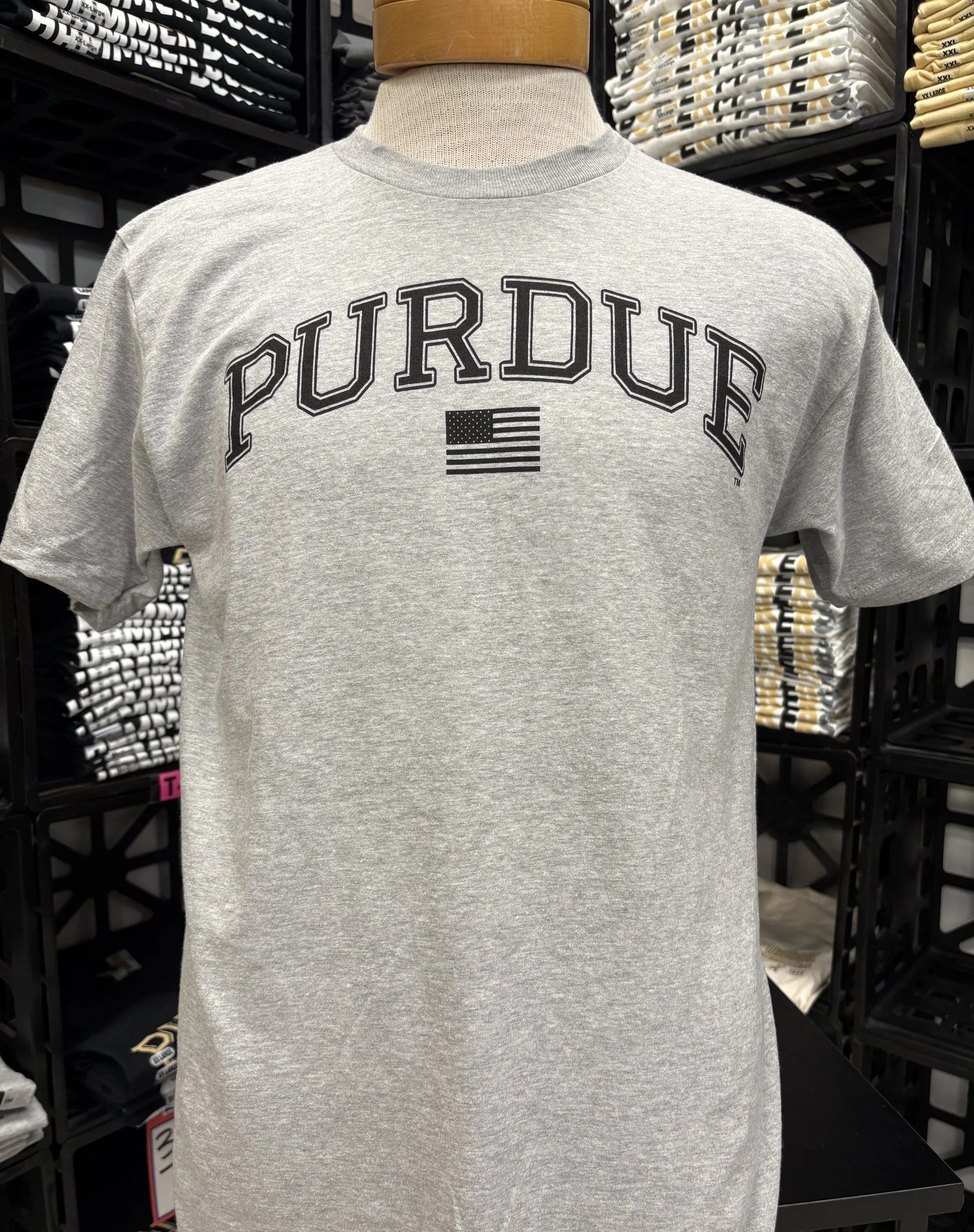 Purdue Arch w/ Flag T Shirt