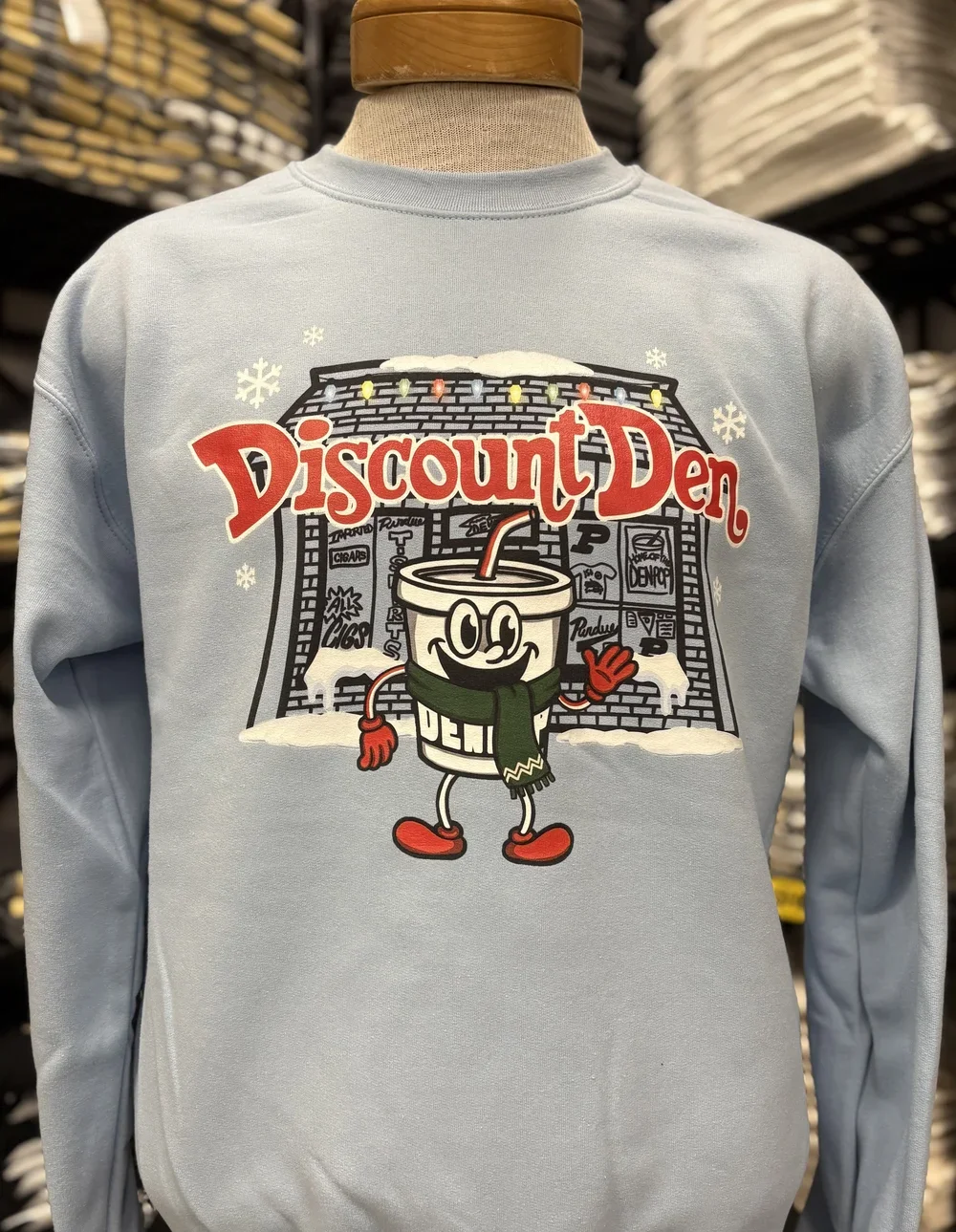 Discount Den Denny Christmas Crewneck from the Discount Den