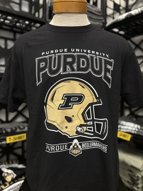 Purdue Boilermakers Football Helmet T Shirt