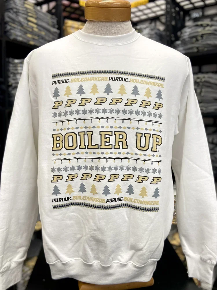 Purdue Christmas Crewneck from the Discount Den