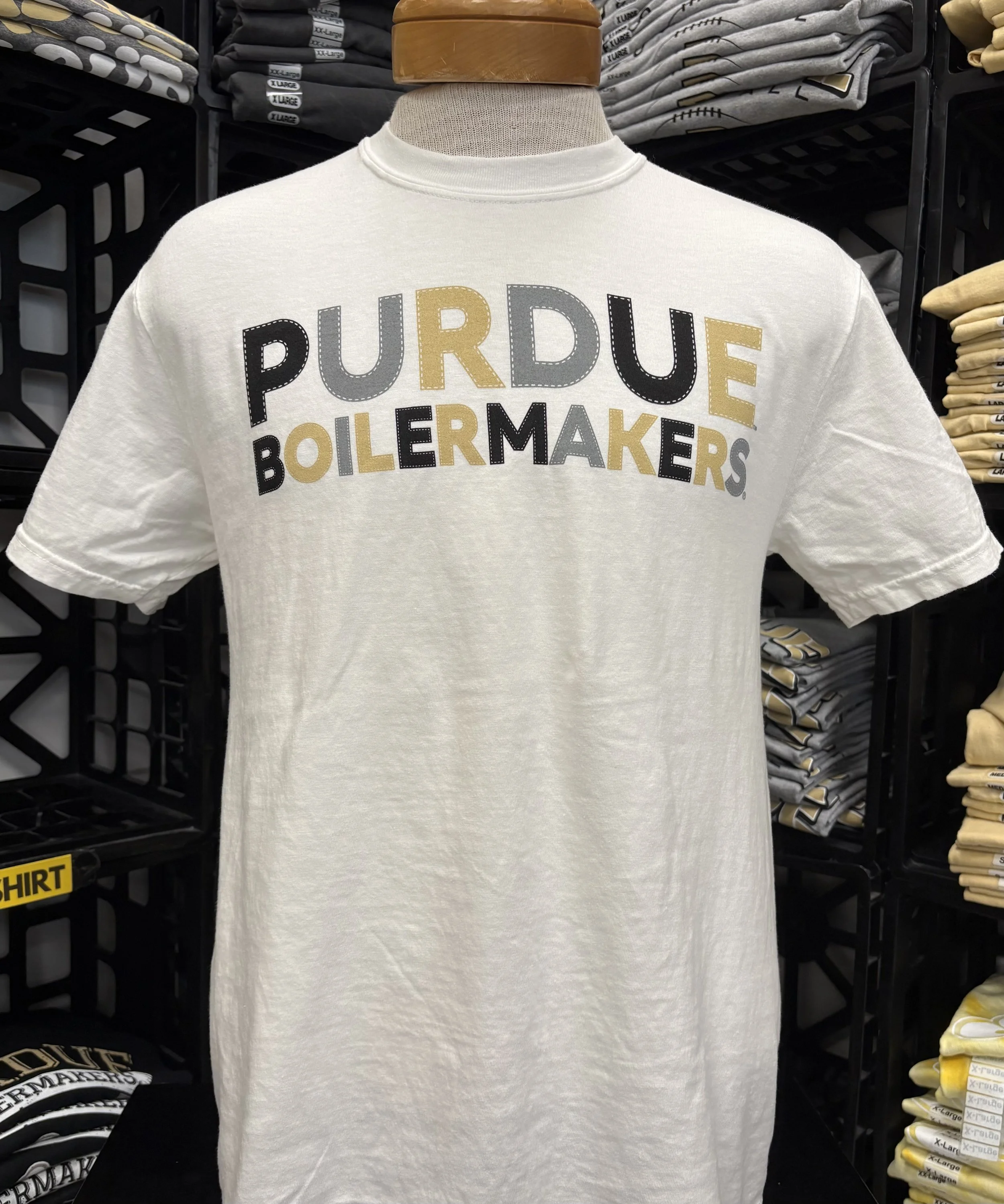 Purdue Boilermakers Patchwork Comfort Colors T Shirt