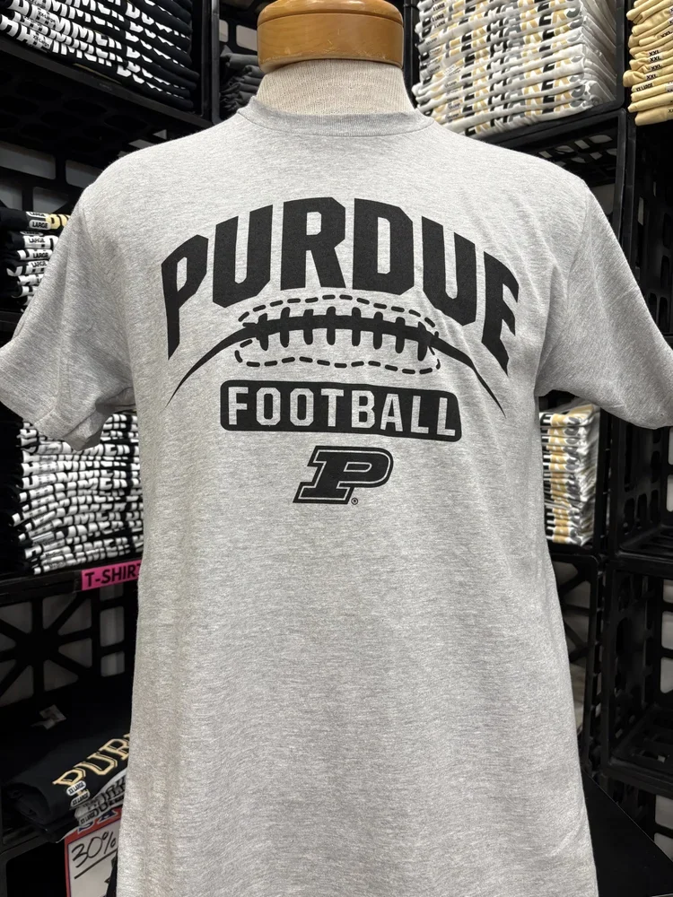 Purdue Football Laces w/ Motion "P" T Shirt