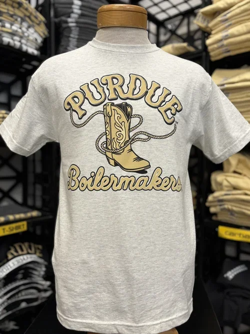 Purdue Boilermakers Cowboy Boot T Shirt