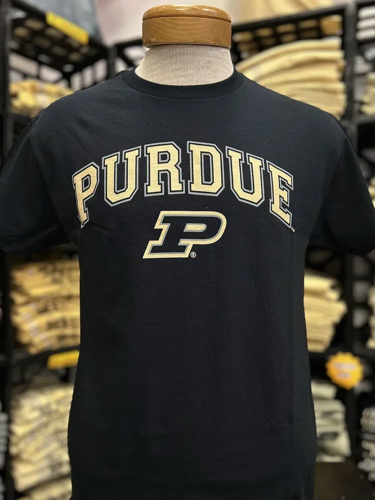 Purdue Outline Motion "P" T Shirt