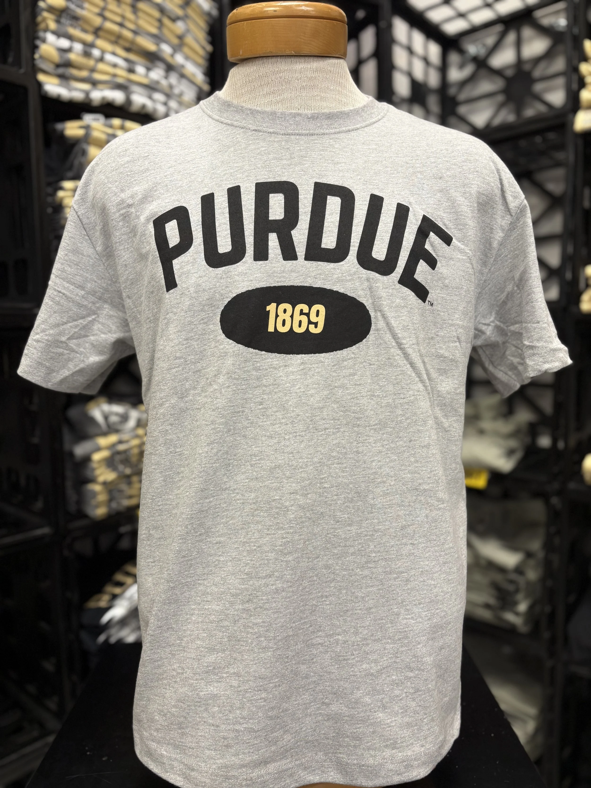 Purdue Arch 1869 Oval T Shirt