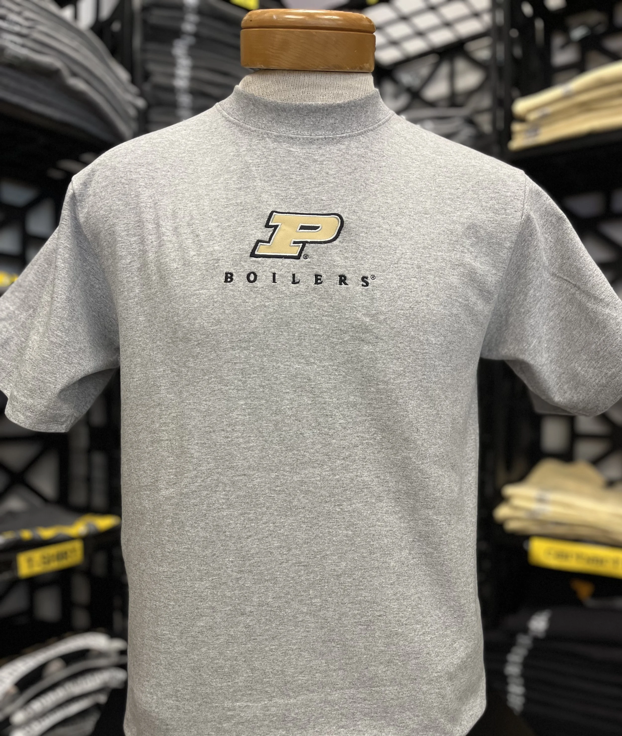 Purdue Applique Motion P Boilers T Shirt