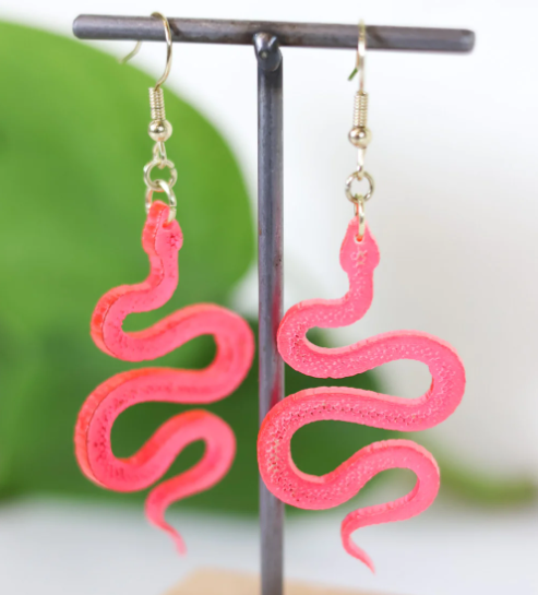 Acrylic Serpent Earrings - For the Style Icon!