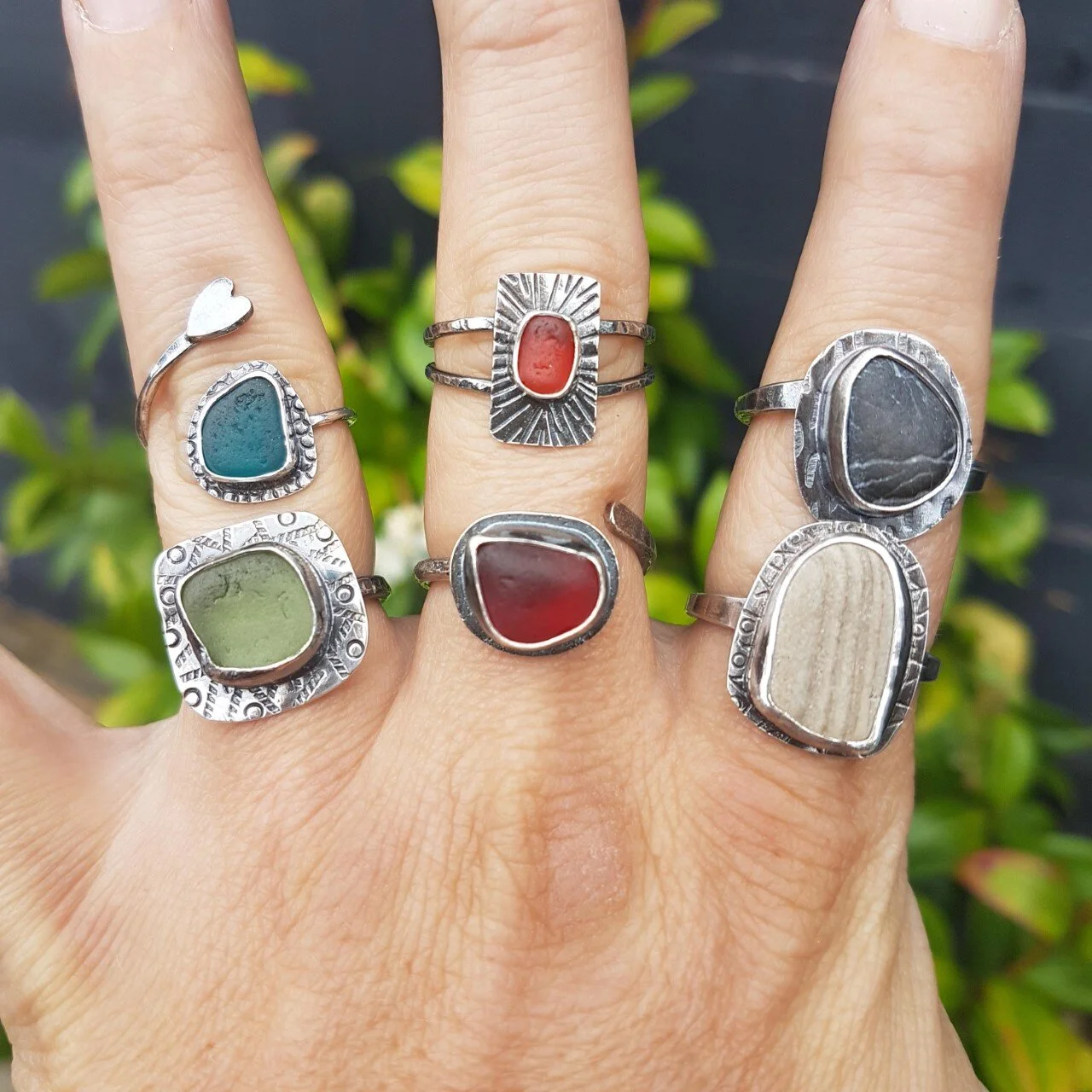 Beach finds rings.