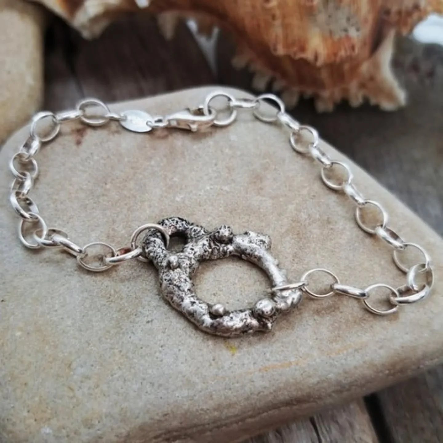 These two rockpool beauties, with added mermaid dust, have now been added to the website (slightly later than anticipated) 🧜&zwj;♀️🌊

Both bracelets are approximately 7.5&quot; long but can be adjusted slightly. One has three strands of trace chain