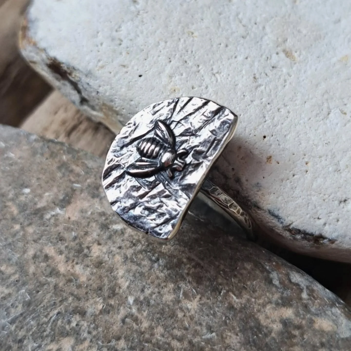 Bees are blooming awesome! So I made this ring 😊🐝

Almost 90% of wild plants and 75% of leading global crops depend on animal pollination. One out of every three mouthfuls of our food depends on pollinators such as bees.  Isn't that an amazing fact
