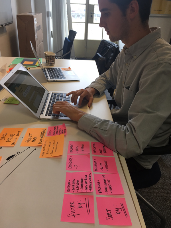 Mapping the user journeys