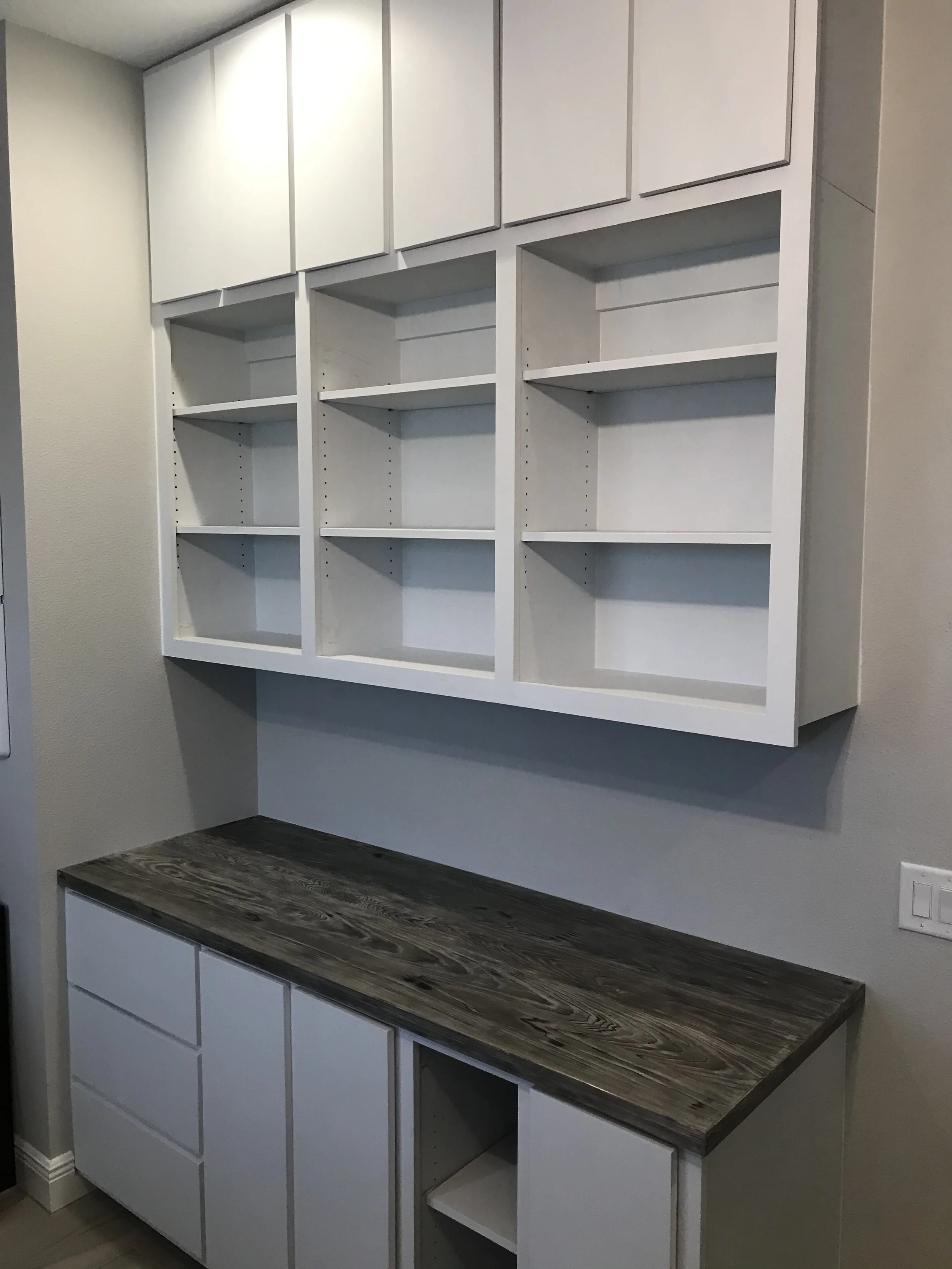 Office With Burnt Cypress Top