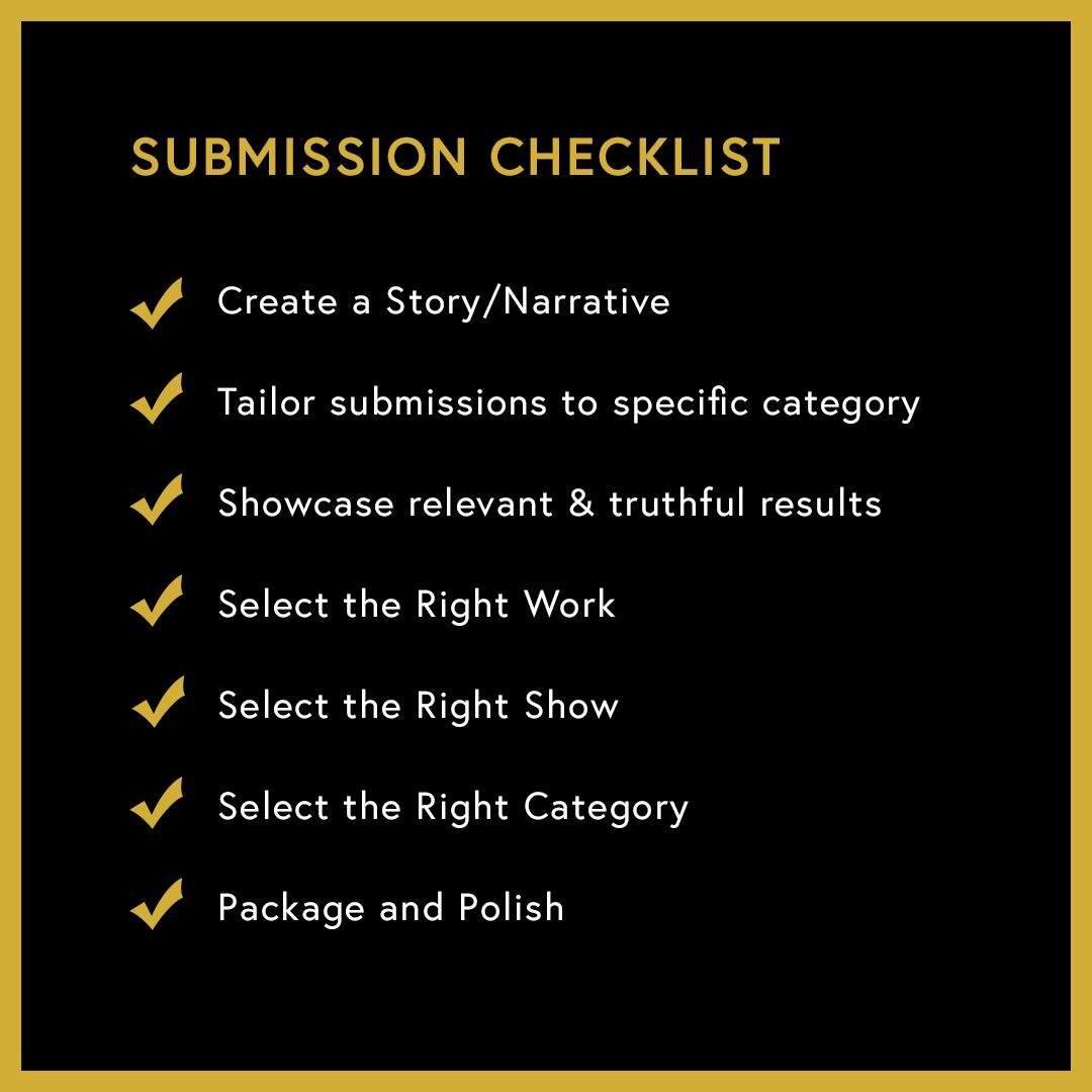 Before you hit 'submit' on your next campaign submission, be sure it checks all of the following✔️⁠
⁠
If you're unsure on if a show or category makes sense for you, reach out!⁠
⁠
#goldlabelawards🏆