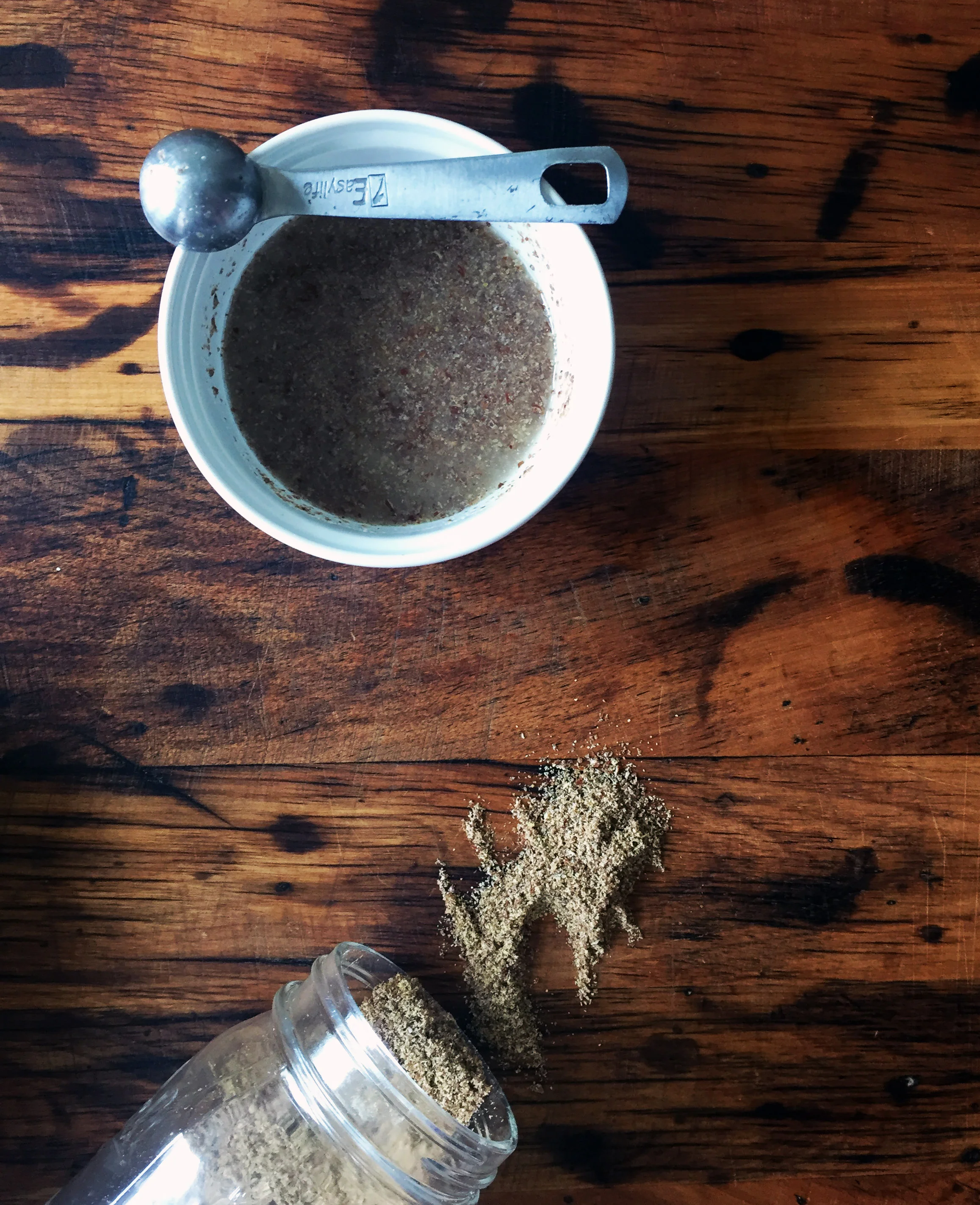 2. While the carrots are cooking, mix in the flax meal with water. Set aside. It will create te consistency of a flax egg.