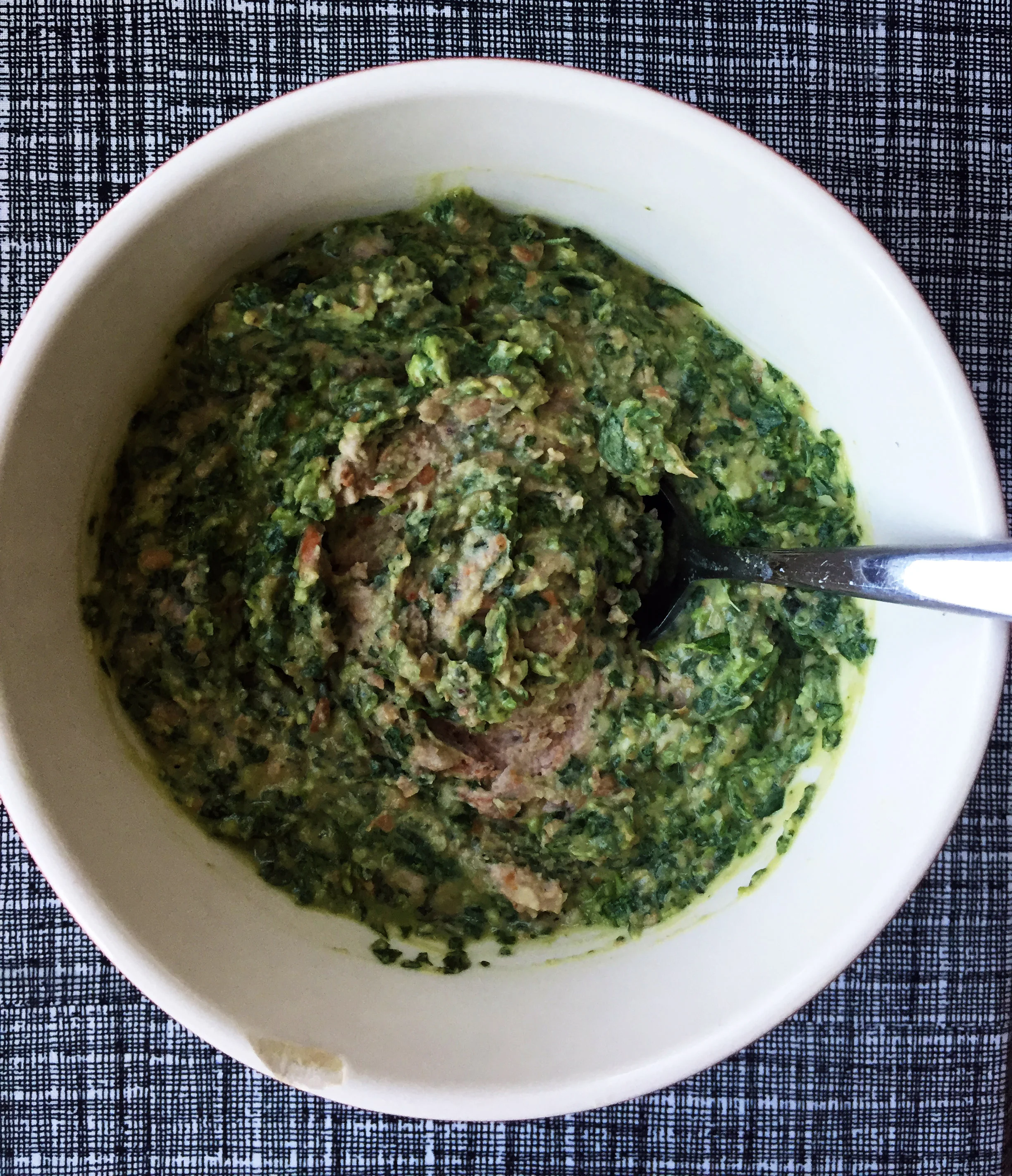 4. Mix together the two creations with a fork or spoon in a medium bowl and serve.