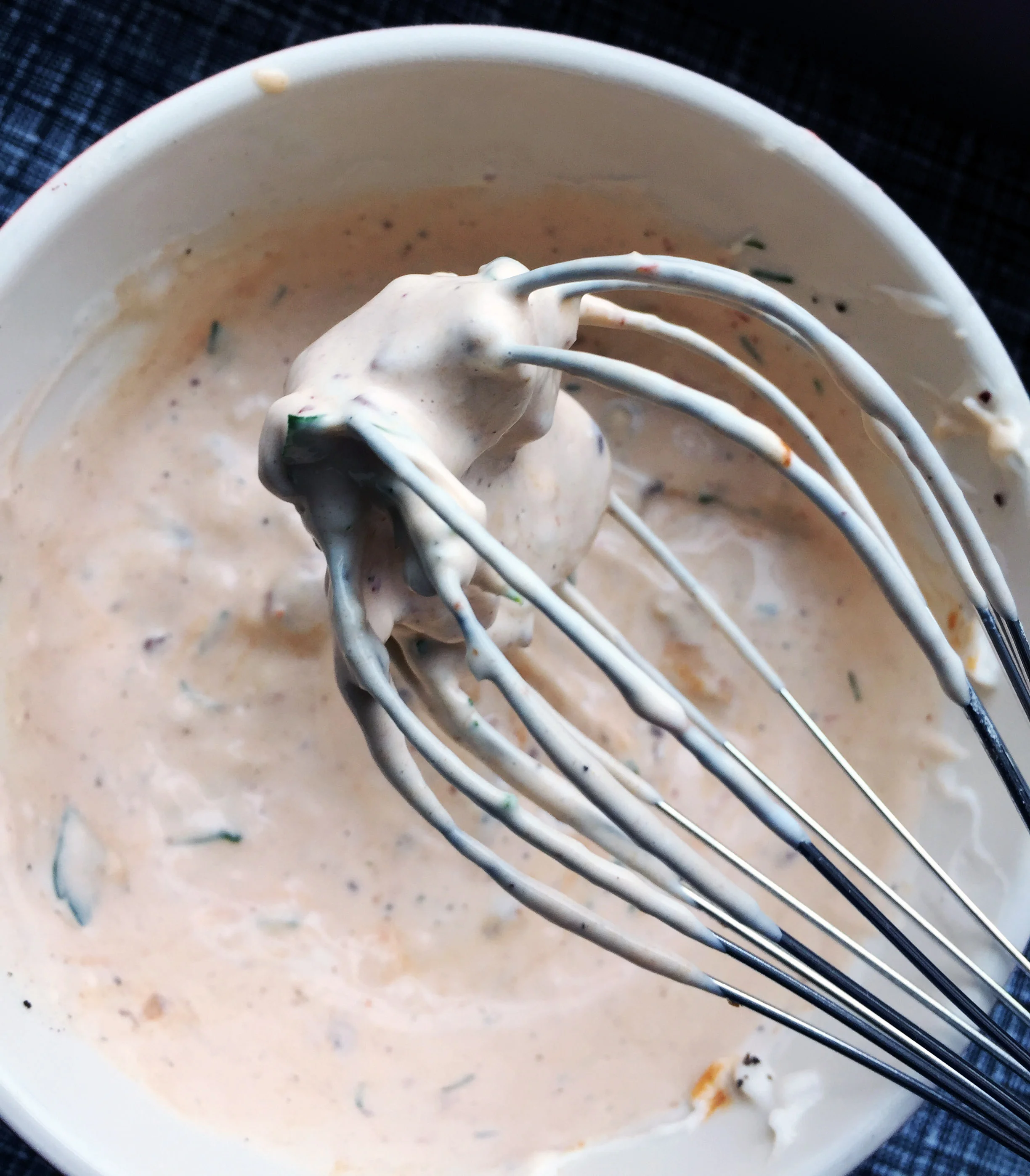10. Mix in the chipotles to make your chipotle ranch.