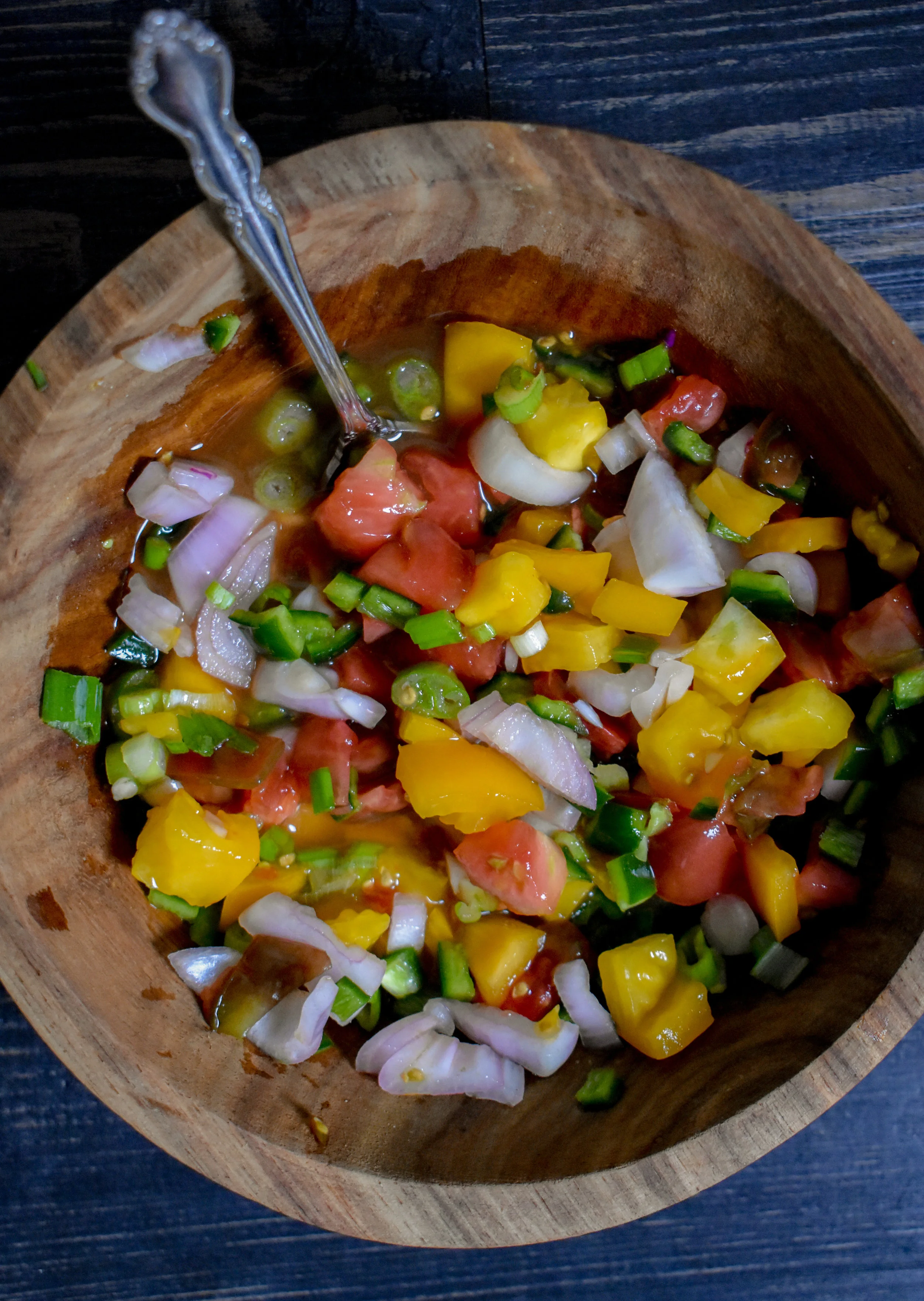 3. While the jackfruit is cooking, mix together the slaw ingredients. Refrigerate until ready to serve.