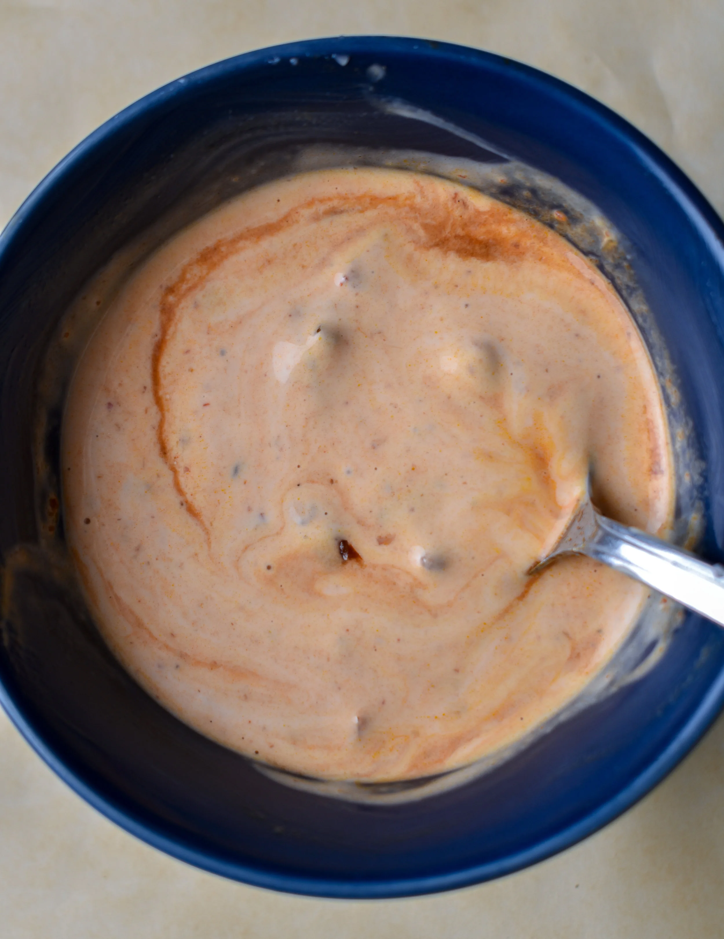 7. While the bacon cooks, whisk together the chipotle mayo ingredients.