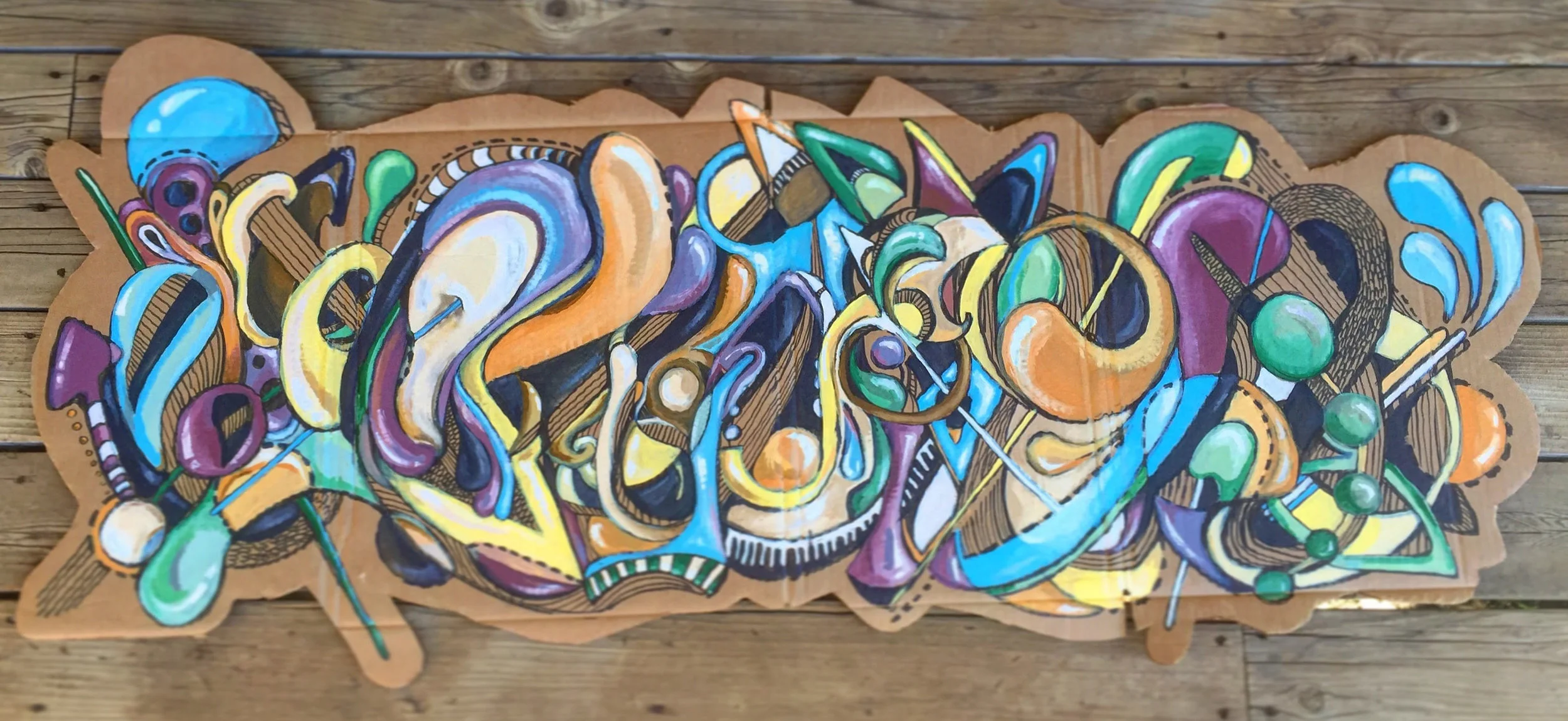 Acrylic on Cardboard, 2016
