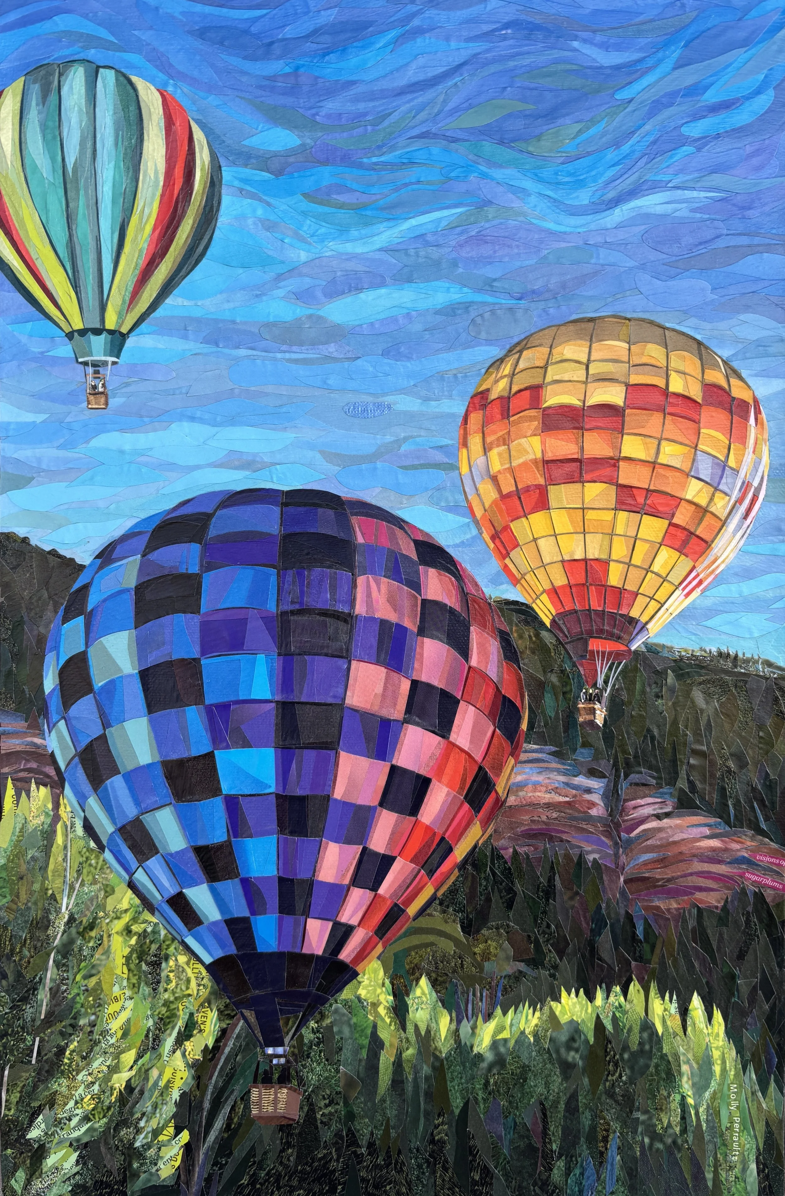 Visions of Sugarplums (Poster Art for 2026 Telluride Balloon Festival), SOLD