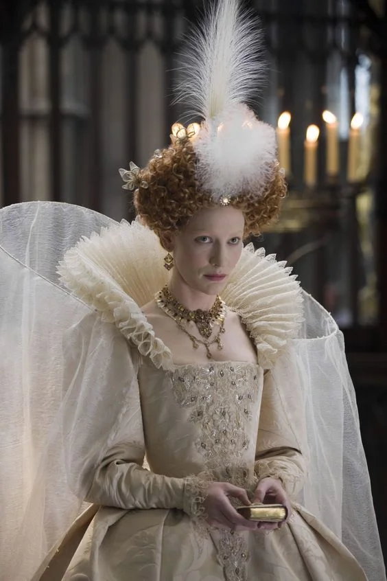 Cate Blanchette: Queen Elizabeth I, in the film Elizabeth: The Golden Age.