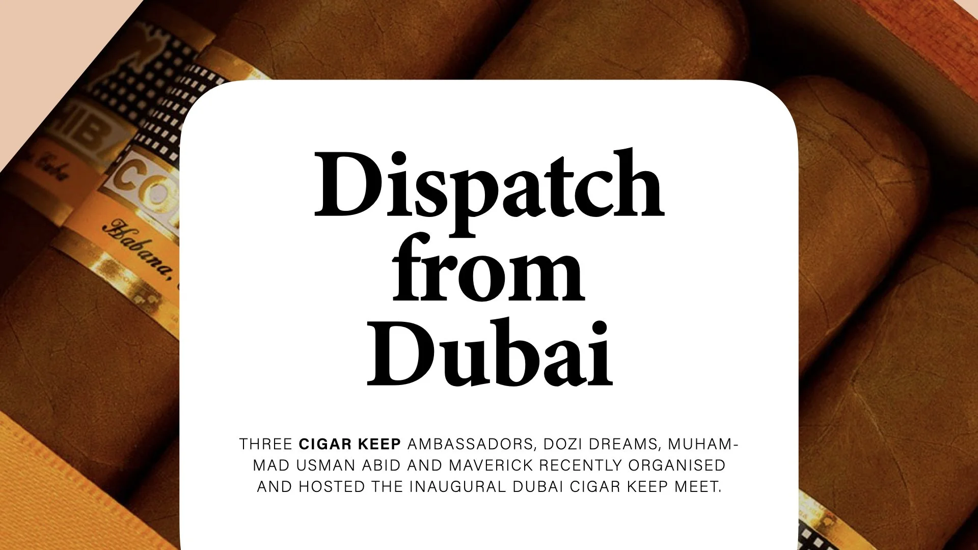 Cigar Keep Online -  BRANDING | DESIGN