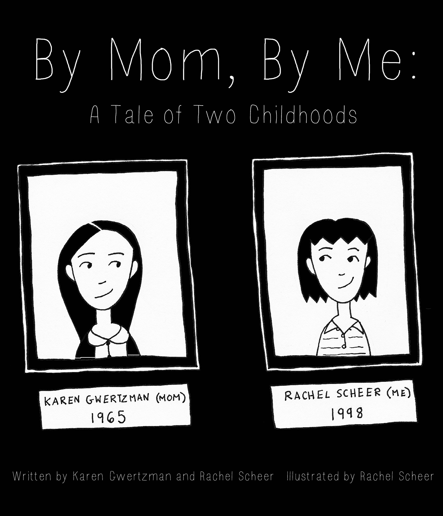  By Mom, By Me: A Tale of Two Childhoods is Rachel Scheer’s latest exploration of her early life and times through autobiographical comics. In her latest “mini comic” Rachel juxtaposes her coming-of-age stories in the suburbs of Washington, DC with t