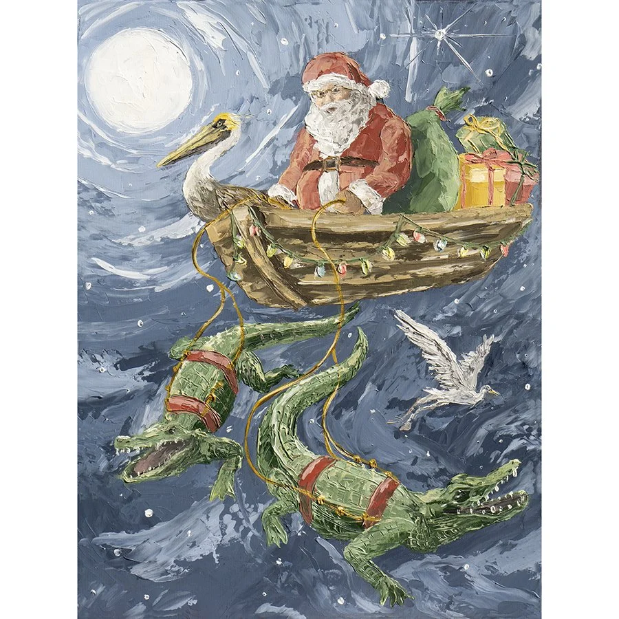 cajun-santa-paper-canvas-prints-by-casey-langteau-art-casey-langteau-art-gallery