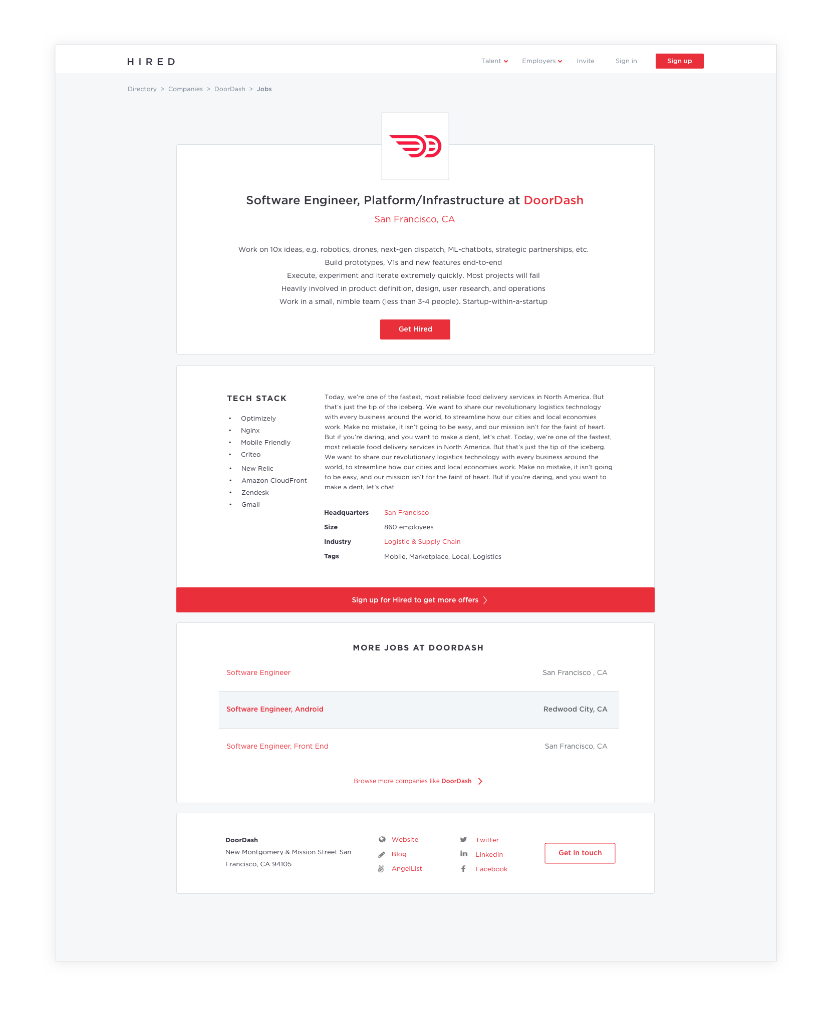 Jobs Page