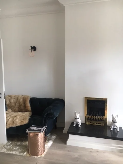 Yes... there are Frenchies on the fireplace!