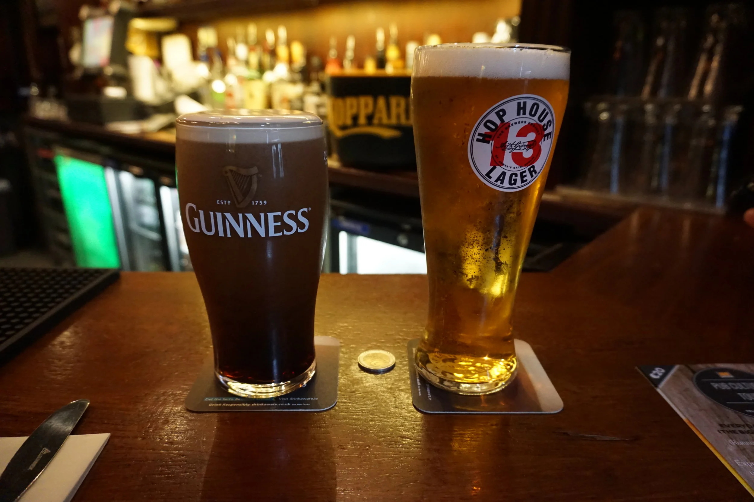 Chugged a Quick Pint at Break