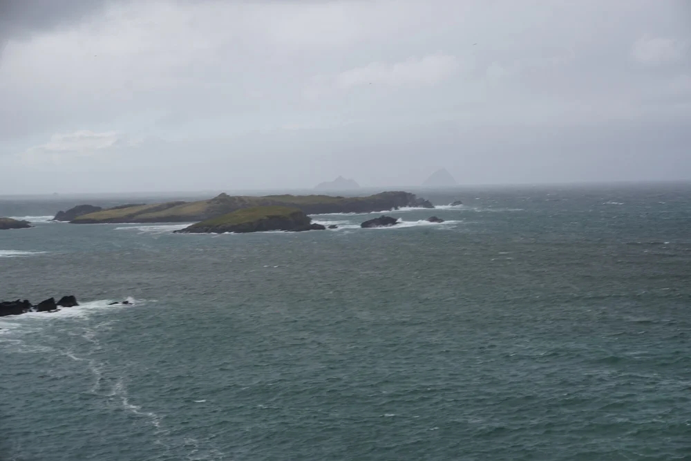 Skellig Michael in the distance