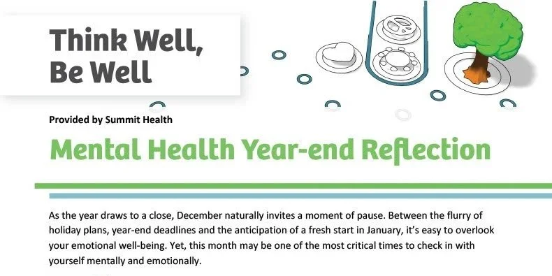 Mental Health Year End Reflection