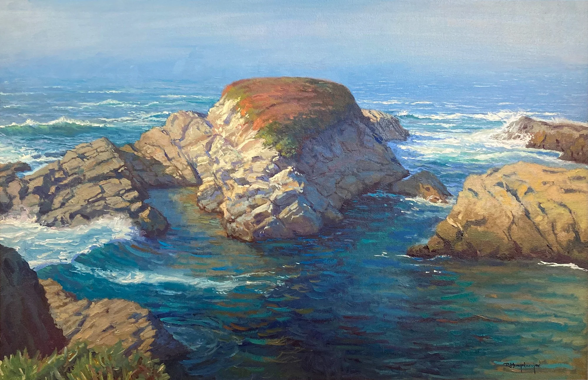 The Sea and Shoreline At The 15th Green