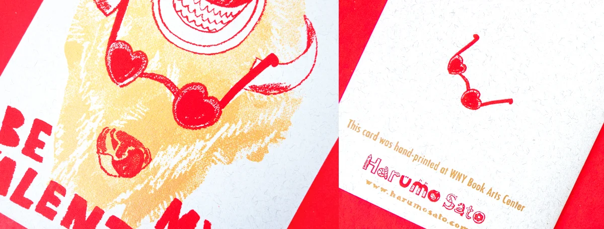 Detailed crop of Valentine Cards with Buffalo