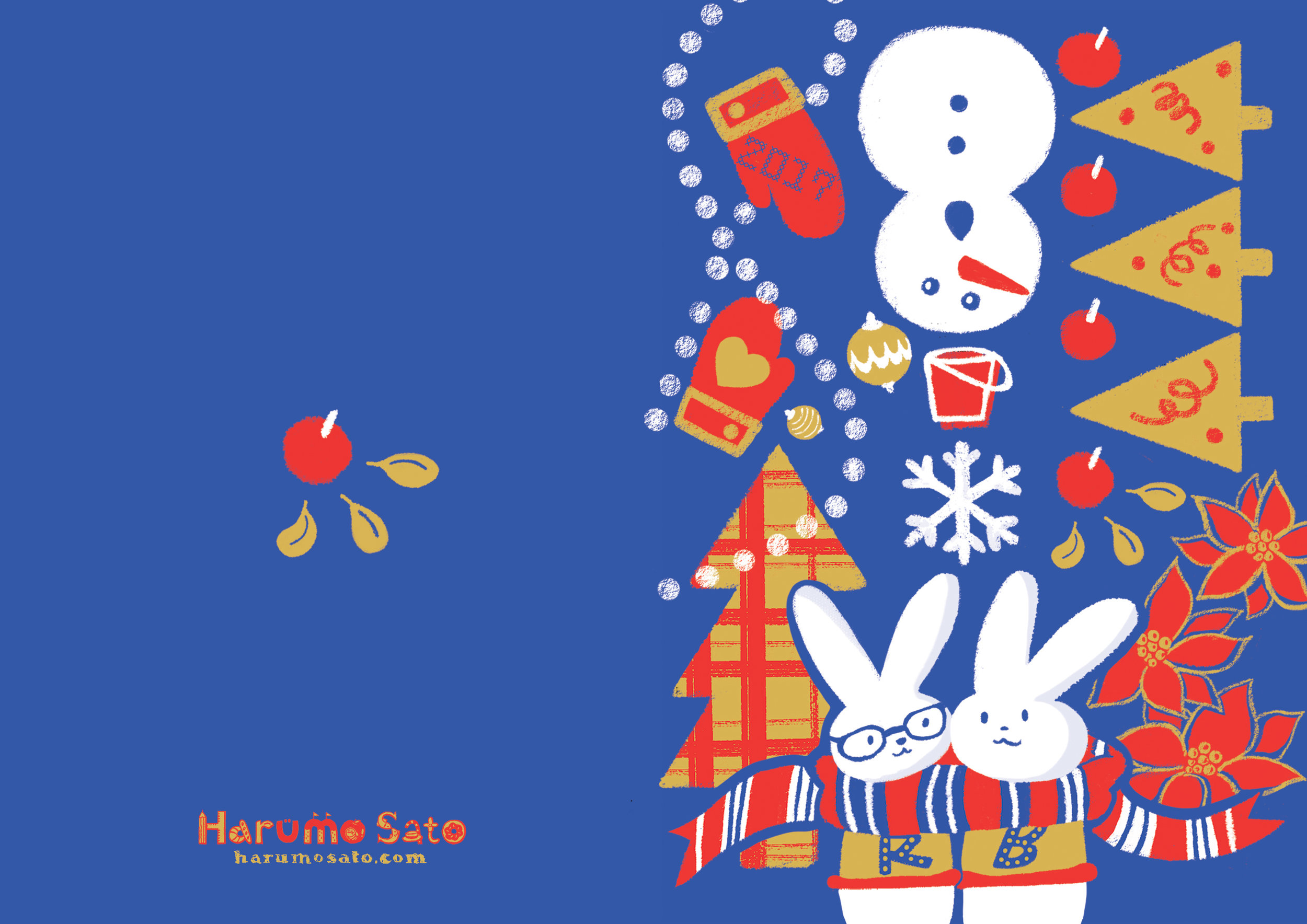 Christmas holiday card design