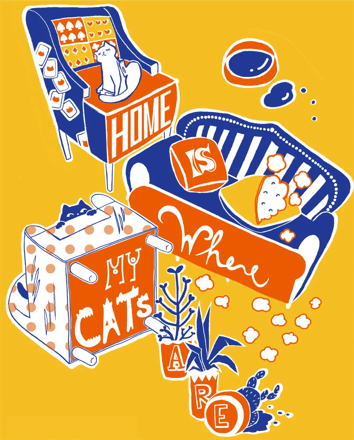 Home Is Where My Cats Are Poster