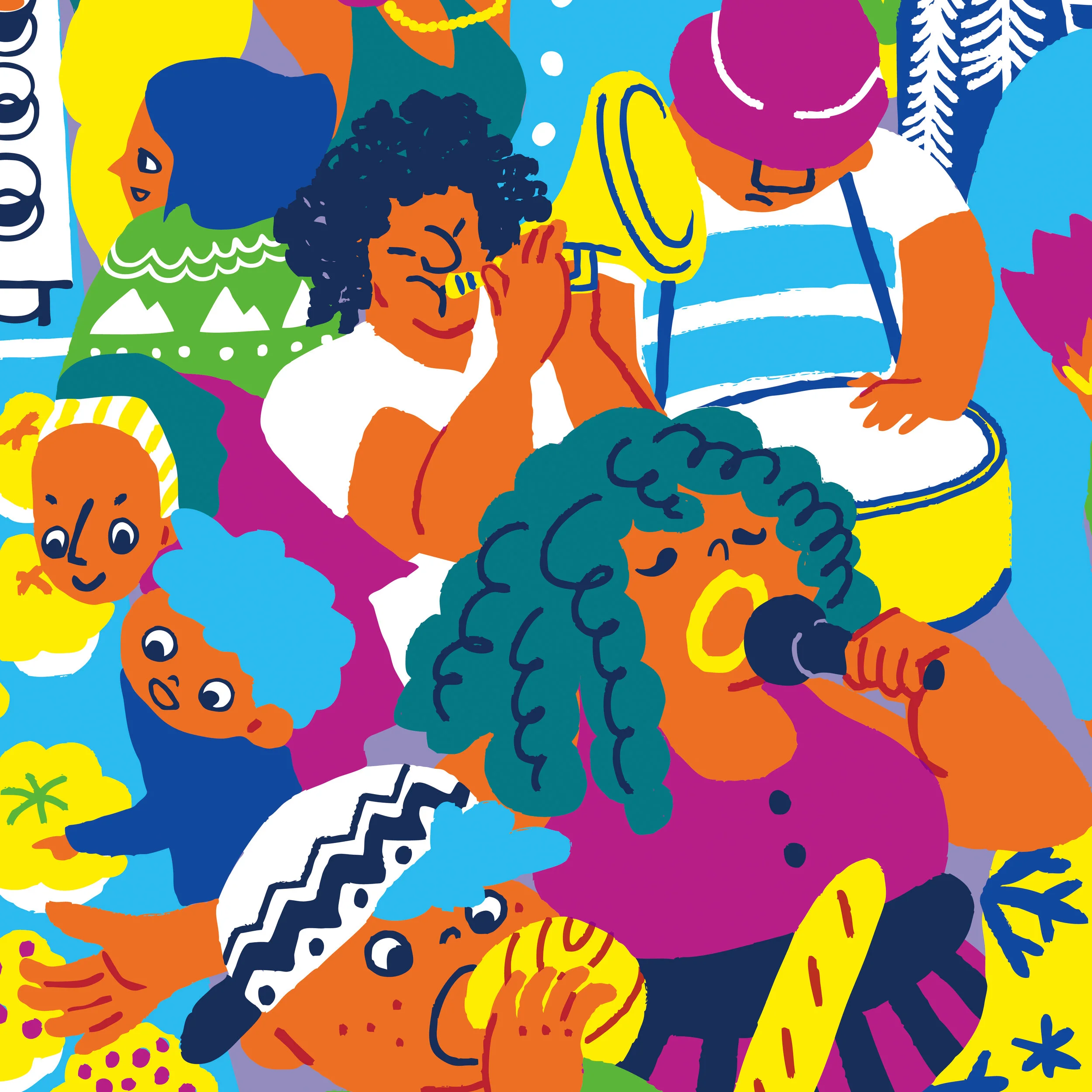 Detail of the Craft Fair Poster Illustration 
