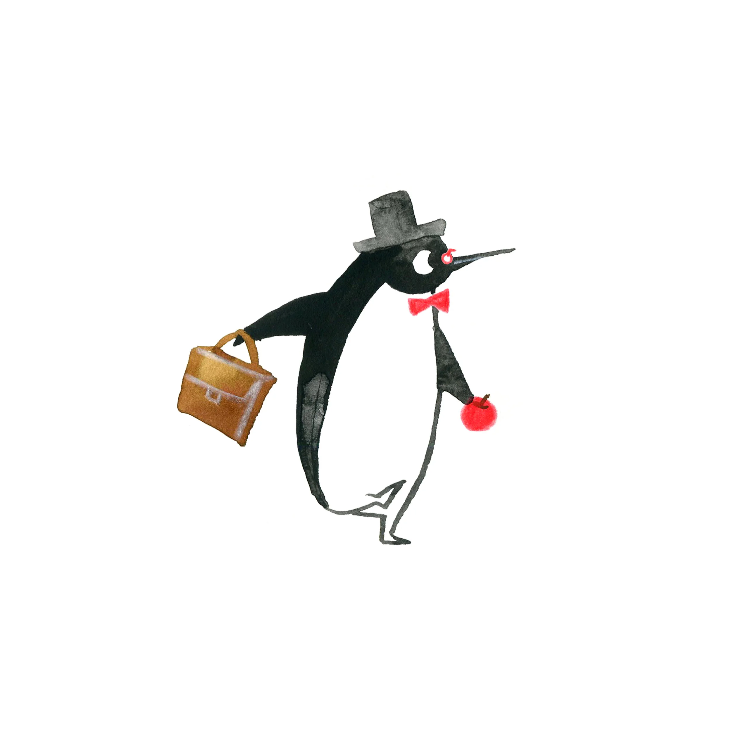 Gentle Penguin goes to work