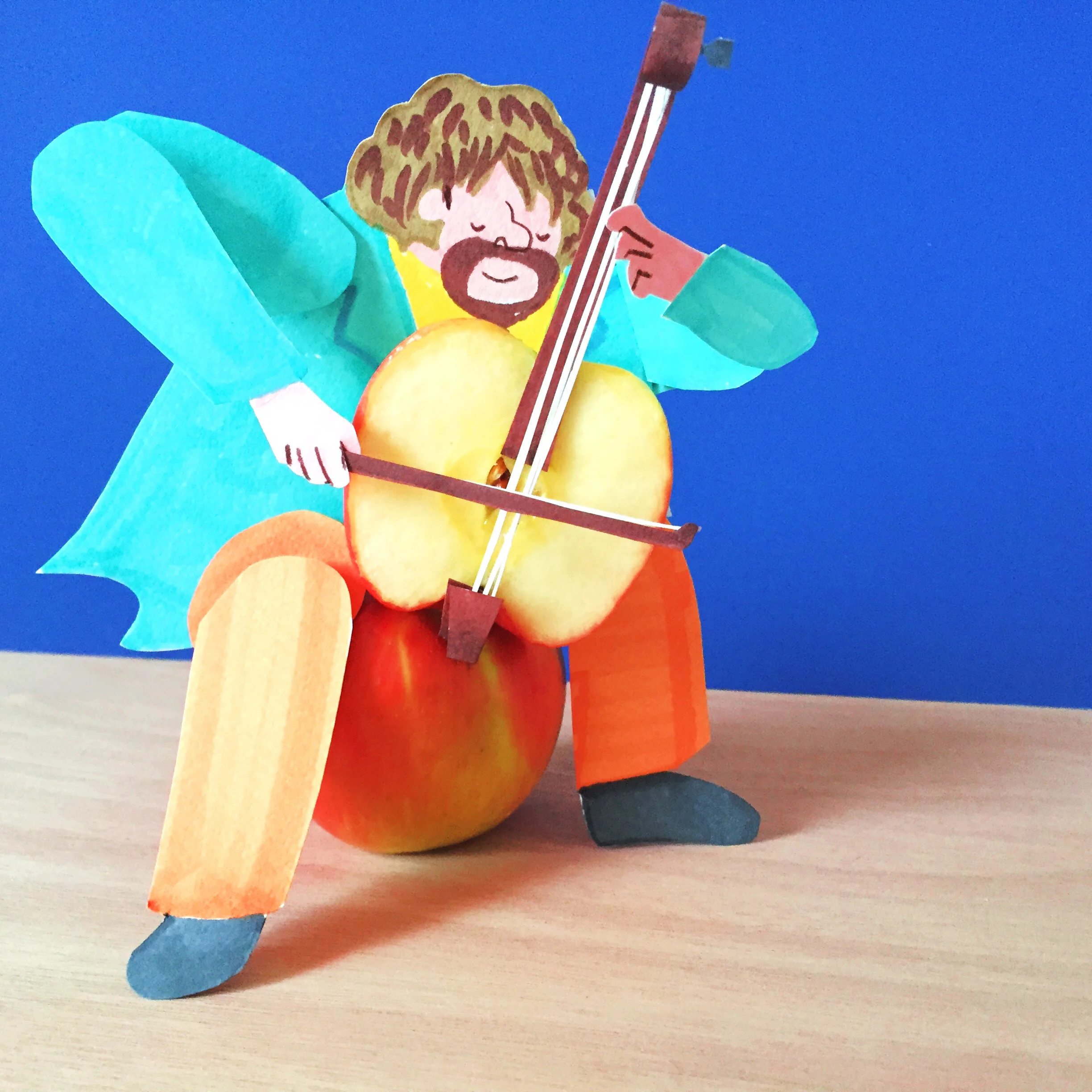 Apple Cello Player