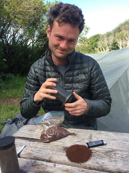 Morning Camp at Bear Harbor