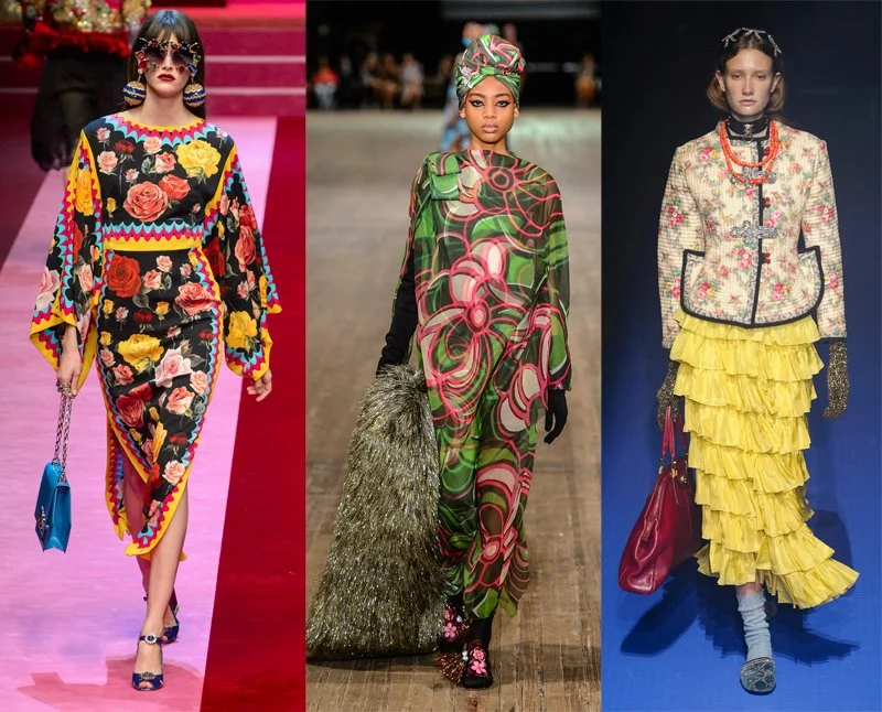 Image courtesy of Décor Aid ~ Retro florals as seen on the Dolce & Gabbana, Marc Jacobs and Gucci
