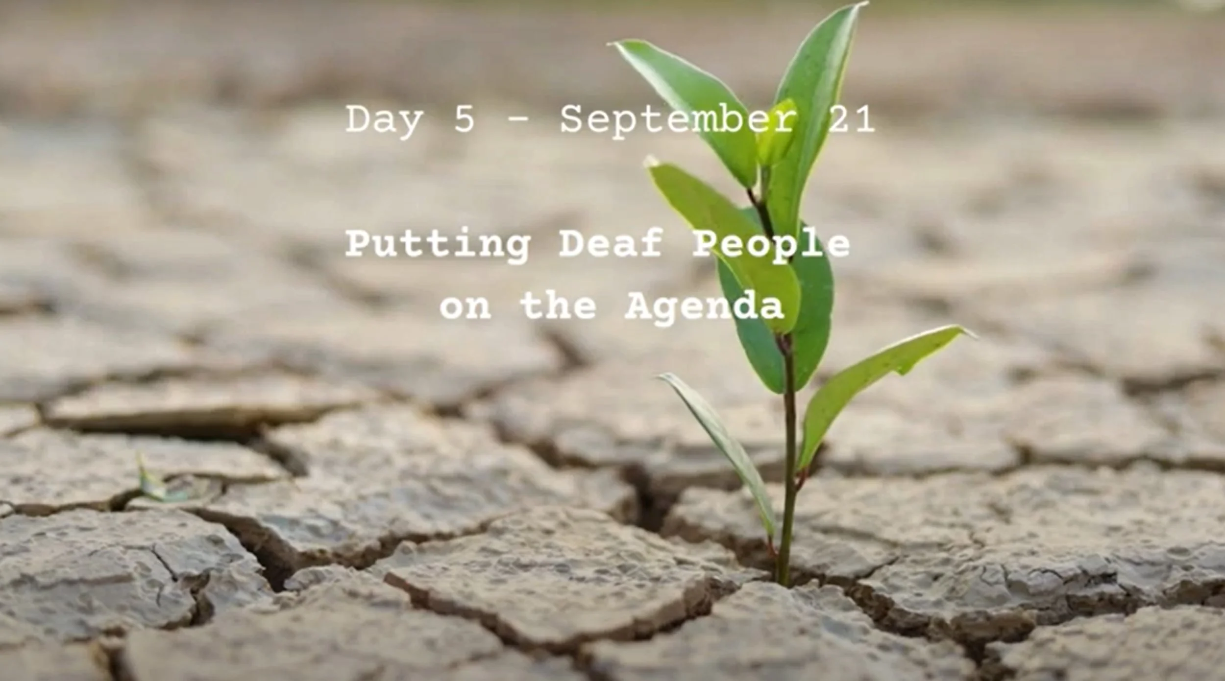 Putting Deaf People on the Agenda
