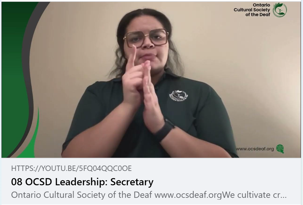 OCSD Leadership: Secretary
