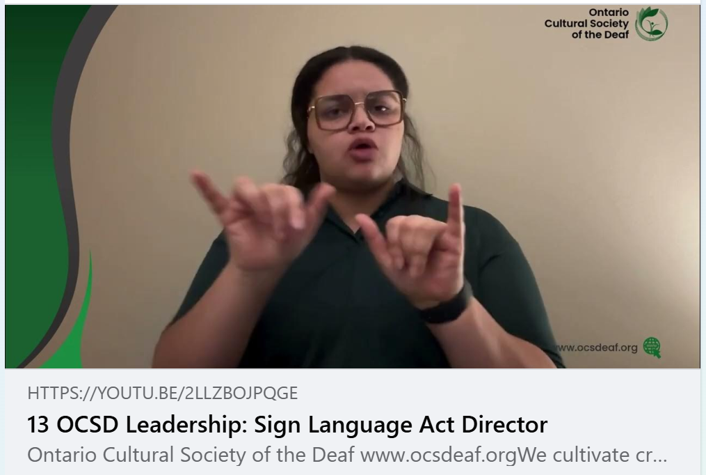 OCSD Leadership: Sign Language Act Director