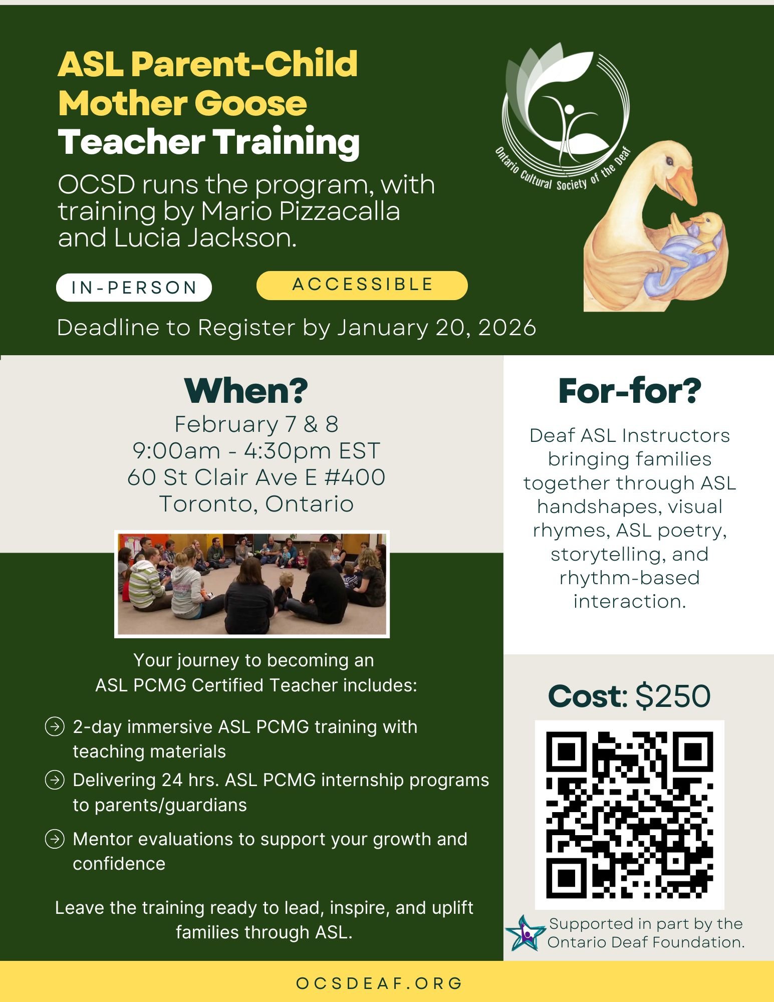 ASL Parent-Child Mother Goose Teacher Training