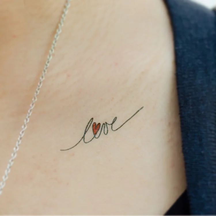All You Need Is Love Temporary Tattoo Two In Ten