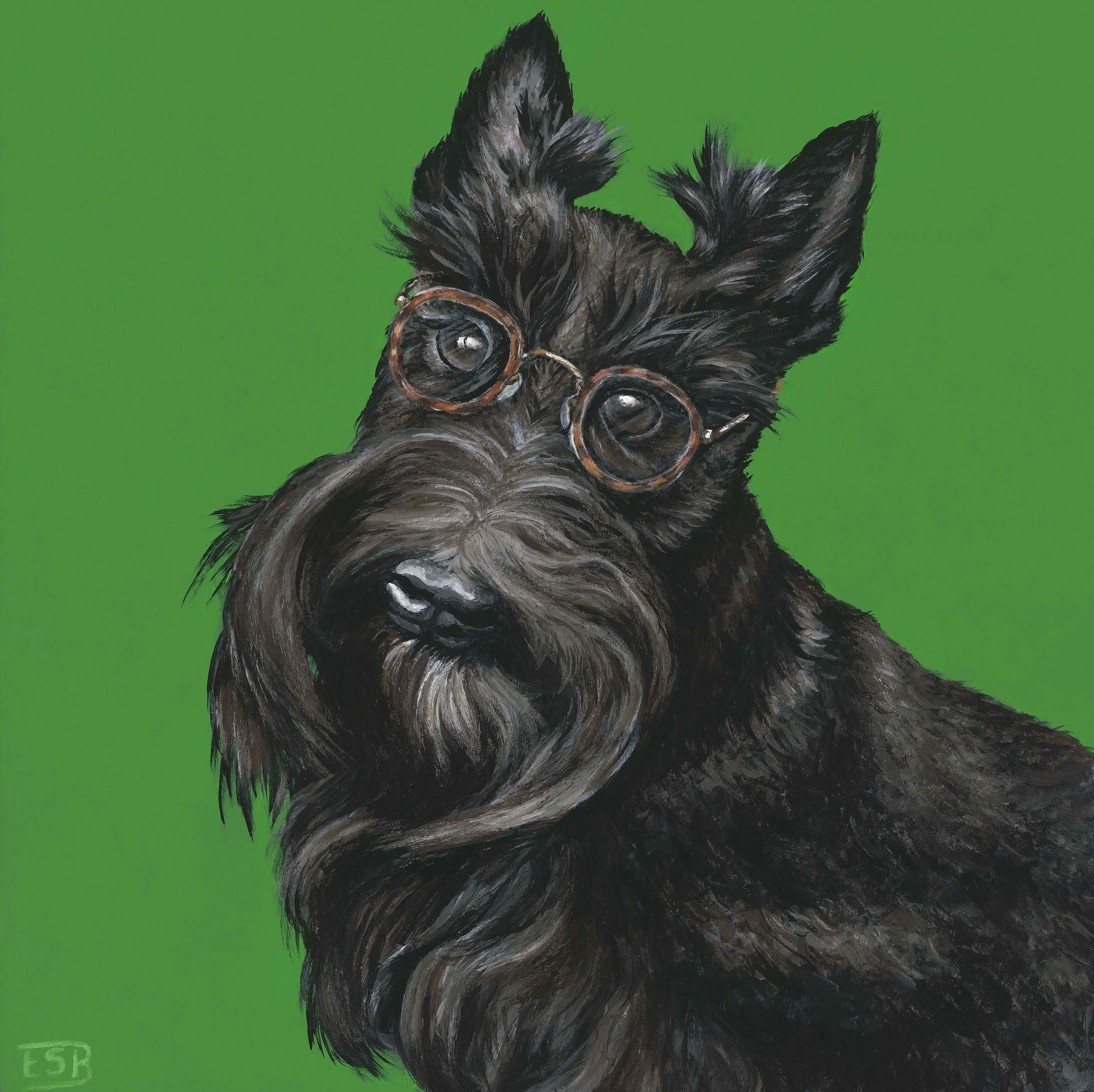 Scottie / 6"x6" / 2018 / acrylic on wood panel - SOLD