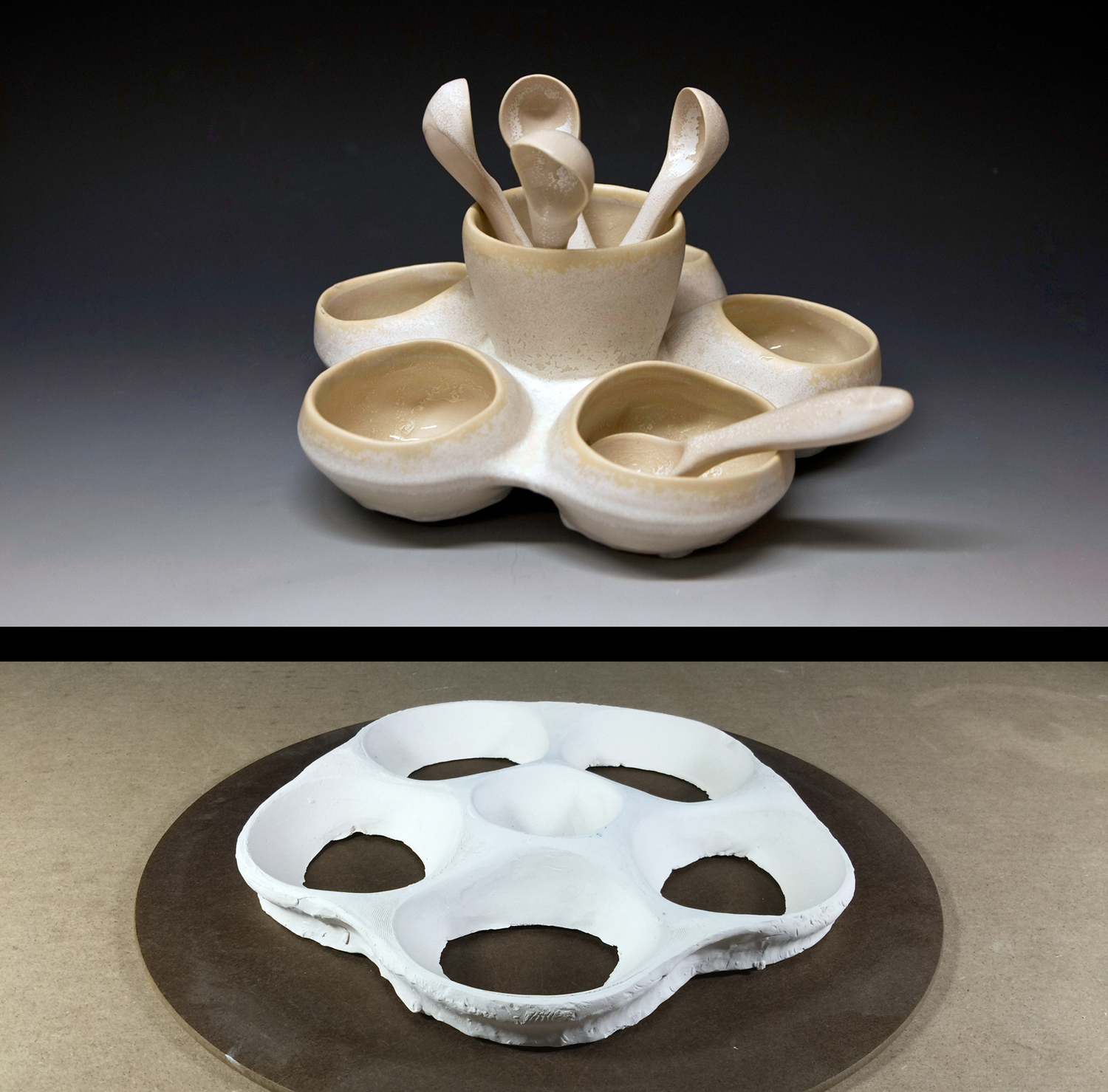 Bump mold used to create a more complex form.
