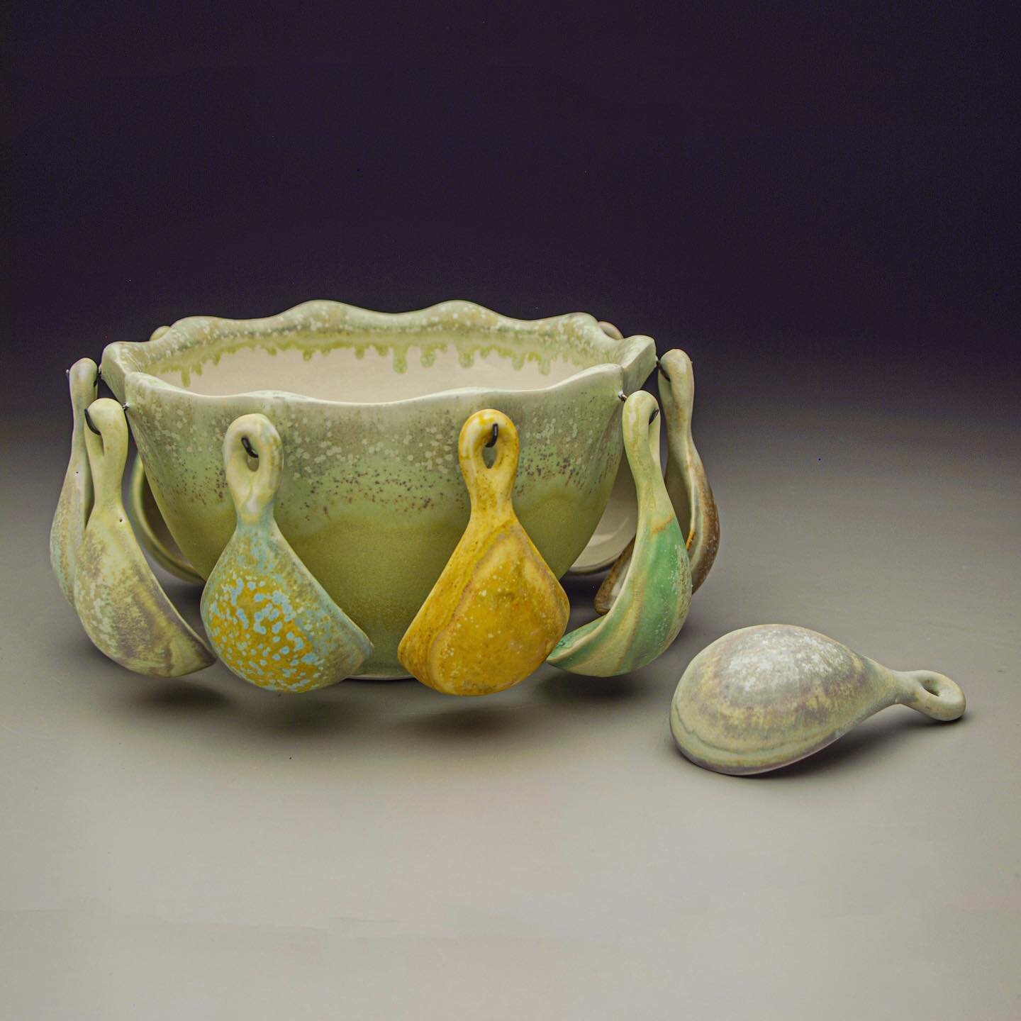 this scoopbowl service is currently on view at the smithsonian museum&rsquo;s renwick gallery as part of the exhibition &ldquo;this present moment:  crafting a better world.&rdquo; 

This exhibition highlights the role that artists play in our world 